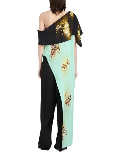 Proenza Schouler Women's Haya Printed One-Shoulder Tunic Top | Thumbnail 5 Proenza Schouler Women's Haya Printed One-Shoulder Tunic Top | Thumbnail 5