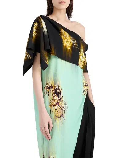 Proenza Schouler Women's Haya Printed One-Shoulder Tunic Top | Thumbnail 6 Proenza Schouler Women's Haya Printed One-Shoulder Tunic Top | Thumbnail 6