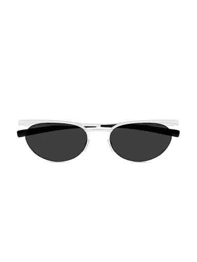 Saint Laurent Women's 54MM Oval Sunglasses - Silver Grey | Thumbnail 2