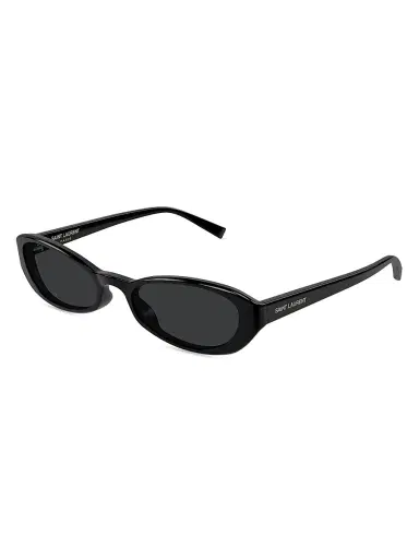 Saint Laurent Women's 51MM Oval Sunglasses - Black | Thumbnail 1