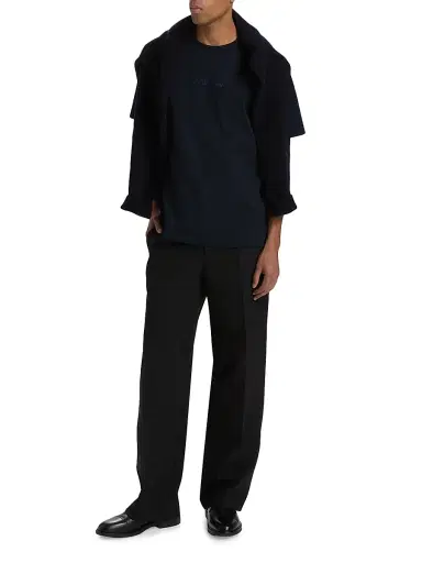Burberry Men's Ryan Logo Cotton T-Shirt - Navy - Size XL | Thumbnail 2 Burberry Men's Ryan Logo Cotton T-Shirt - Navy - Size XL | Thumbnail 2