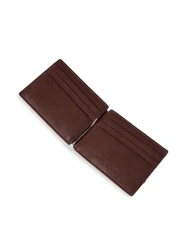 Brunello Cucinelli Men's Smooth Calfskin Money Clip Wallet - Brown | Thumbnail 4 Brunello Cucinelli Men's Smooth Calfskin Money Clip Wallet - Brown | Thumbnail 4