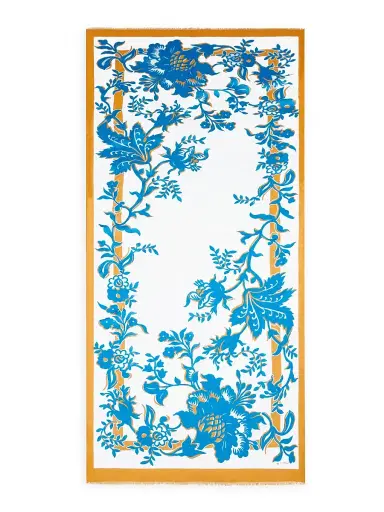 Etro Women's Boheme Floral-Print Cotton-Silk Scarf - Bianco | Thumbnail 1 Etro Women's Boheme Floral-Print Cotton-Silk Scarf - Bianco | Thumbnail 1