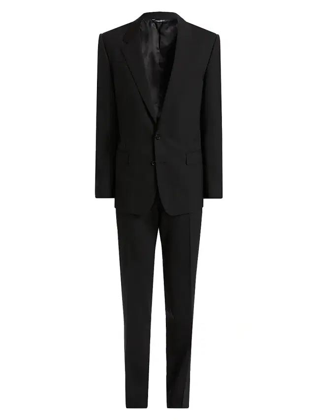 Dolce & Gabbana Men's Stretch-Wool Suit - Black