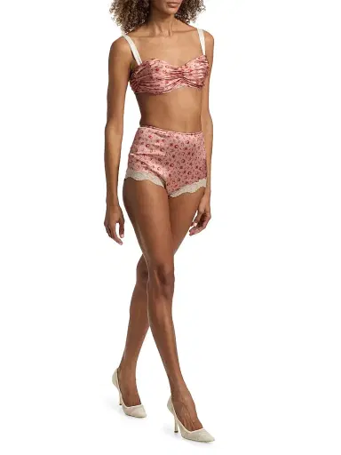 Dolce & Gabbana Women's Guaina Rose High-Rise Tap Panties - Roselline Rose - Size XL | Thumbnail 2 Dolce & Gabbana Women's Guaina Rose High-Rise Tap Panties - Roselline Rose - Size XL | Thumbnail 2