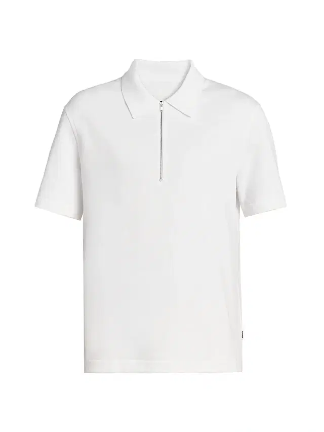 Jil Sander Men's Half-Zip Polo Shirt - Optic White