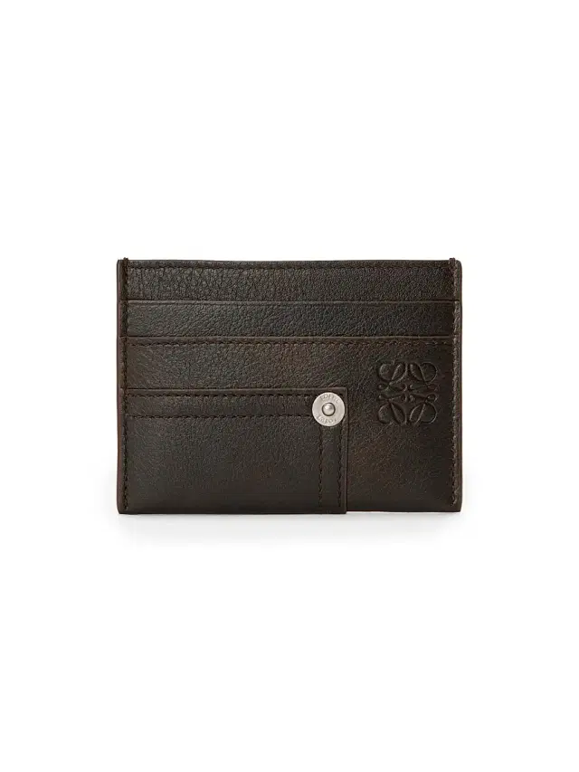 LOEWE Men's Panta Leather Card Case - Vintage Brown