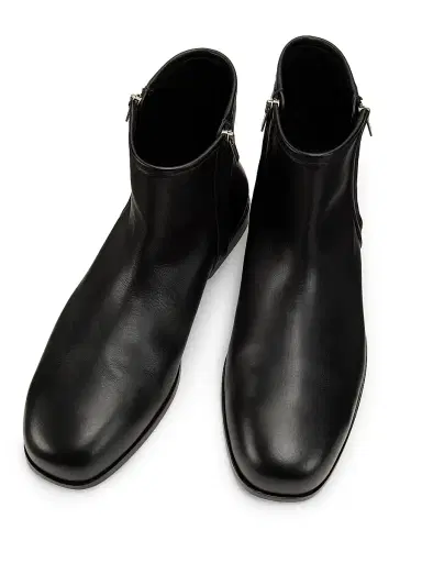 Loewe Men's Zip Leather Booties - Black | Thumbnail 4 Loewe Men's Zip Leather Booties - Black | Thumbnail 4