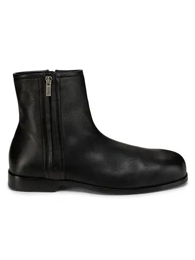 Loewe Men's Zip Leather Booties - Black | Thumbnail 1 Loewe Men's Zip Leather Booties - Black | Thumbnail 1