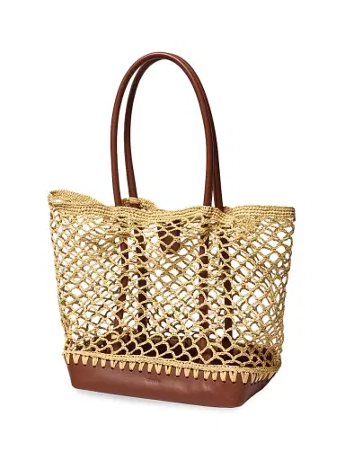 Simkhai Women's Caspian Raffia Tote Bag | Thumbnail 3 Simkhai Women's Caspian Raffia Tote Bag | Thumbnail 3