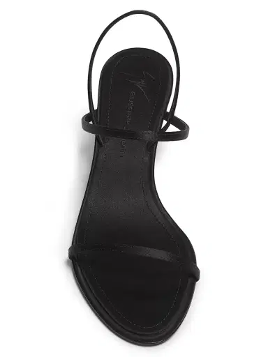Giuseppe Zanotti Women's Raso Nero 50MM Silk Sandals - Black - Size 12 | Thumbnail 4 Giuseppe Zanotti Women's Raso Nero 50MM Silk Sandals - Black - Size 12 | Thumbnail 4