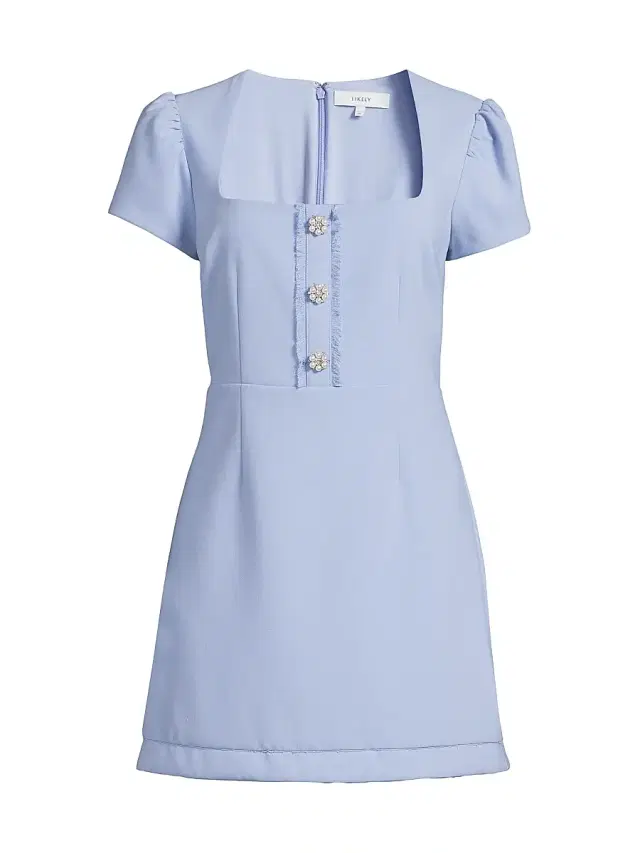 Likely Women's Westy Imitation Pearl & Crystal-Embellished Minidress - Lavender Luster