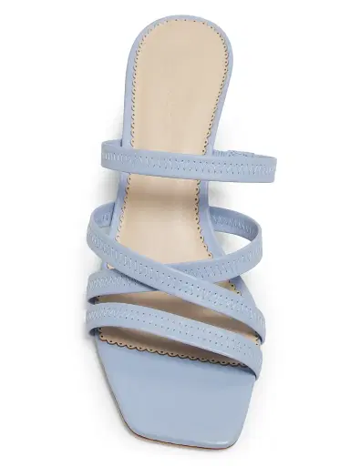 Cinq à Sept Women's Dana Strappy Leather Kitten Sandals - Twilight Mist - Size 9.5 | Thumbnail 4 Cinq à Sept Women's Dana Strappy Leather Kitten Sandals - Twilight Mist - Size 9.5 | Thumbnail 4