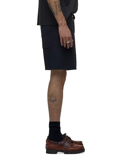 Hudson Jeans Men's Double Knit Pintuck Drawstring Shorts - Fleet - Size Small | Thumbnail 3
