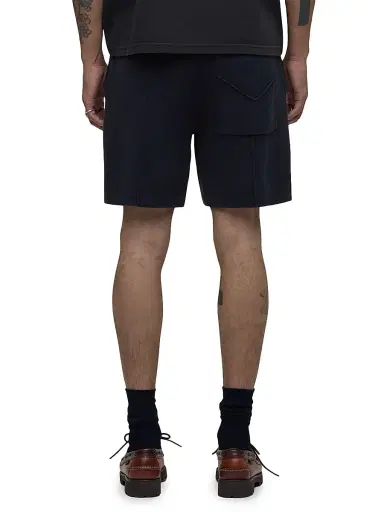 Hudson Jeans Men's Double Knit Pintuck Drawstring Shorts - Fleet - Size Small | Thumbnail 4