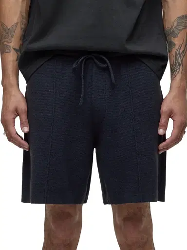 Hudson Jeans Men's Double Knit Pintuck Drawstring Shorts - Fleet - Size Small | Thumbnail 5