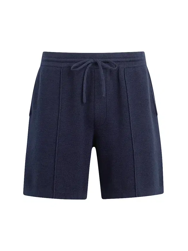Hudson Jeans Men's Double Knit Pintuck Drawstring Shorts - Fleet