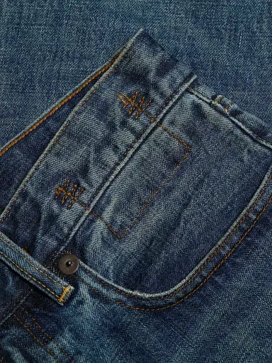 R13 Women's Whiskered Cotton Jeans - Renegade Blue - Size 26 | Thumbnail 7 R13 Women's Whiskered Cotton Jeans - Renegade Blue - Size 26 | Thumbnail 7