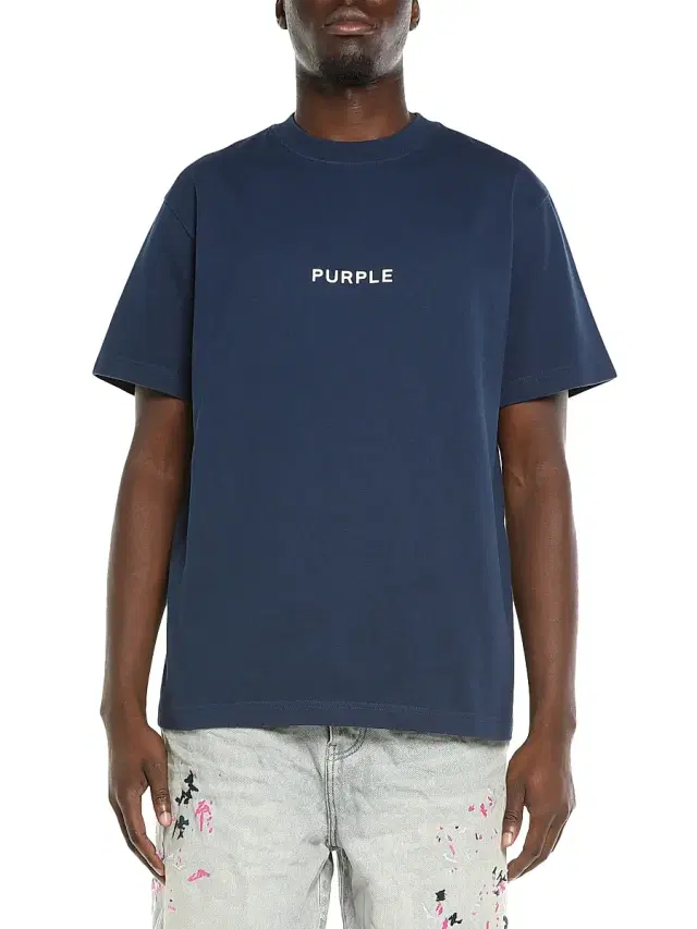 Men's Logo Cotton Jersey T-Shirt - Navy