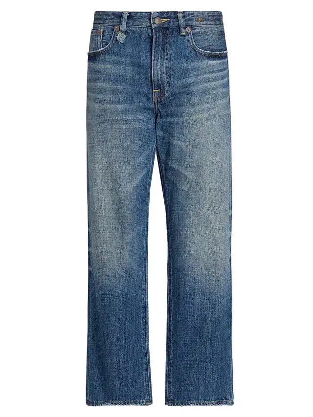 Women's Romeo Whiskered Cropped Jeans - Raine Blue