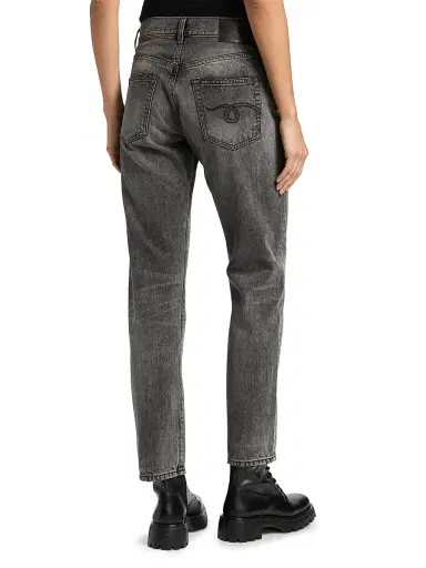 R13 Women's Romeo Cotton Straight Jeans - Polaris Black | Thumbnail 5 R13 Women's Romeo Cotton Straight Jeans - Polaris Black | Thumbnail 5