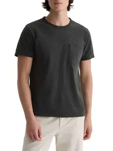 AG Jeans Men's Nick Pocket Crewneck T-Shirt - Heritage Black | Thumbnail 3