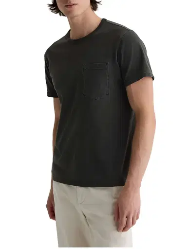 AG Jeans Men's Nick Pocket Crewneck T-Shirt - Heritage Black | Thumbnail 4