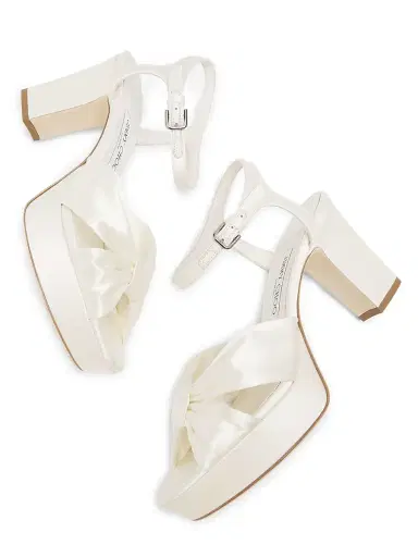Jimmy Choo Women's Heloise 80MM Leather & Satin Platform Sandals | Thumbnail 6 Jimmy Choo Women's Heloise 80MM Leather & Satin Platform Sandals | Thumbnail 6