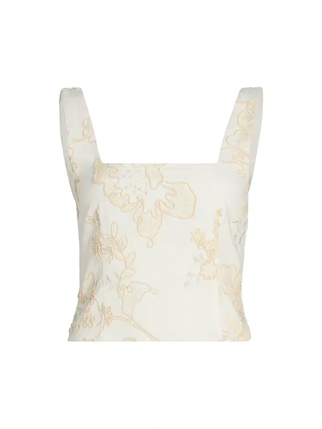 Ramy Brook Women's Riley Embroidered Linen-Blend Top - White Embroidery