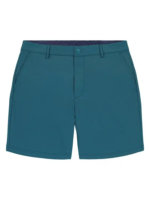 Men's Aster Solid Shorts - Mediterranean