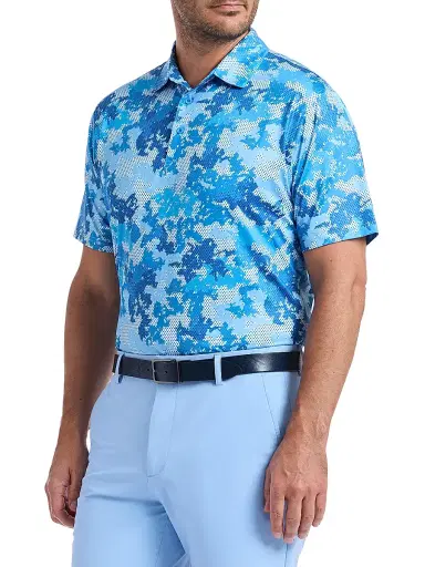 Robert Graham Men's Parkston Camouflage Polo Shirt - Light Blue | Thumbnail 4 Robert Graham Men's Parkston Camouflage Polo Shirt - Light Blue | Thumbnail 4