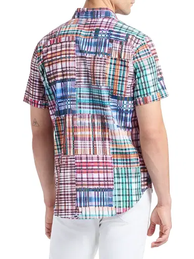 Robert Graham Men's Murdoch Plaid Cotton Short-Sleeve Shirt | Thumbnail 5 Robert Graham Men's Murdoch Plaid Cotton Short-Sleeve Shirt | Thumbnail 5