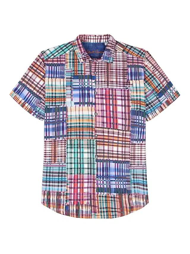 Robert Graham Men's Murdoch Plaid Cotton Short-Sleeve Shirt