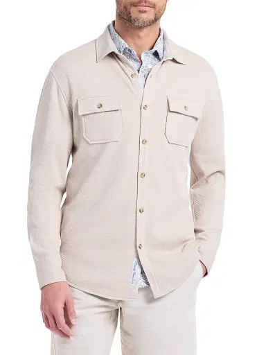 Robert Graham Men's Eastling Utility Knit Shirt Jacket | Thumbnail 3 Robert Graham Men's Eastling Utility Knit Shirt Jacket | Thumbnail 3