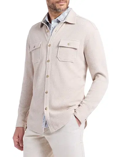 Robert Graham Men's Eastling Utility Knit Shirt Jacket | Thumbnail 4 Robert Graham Men's Eastling Utility Knit Shirt Jacket | Thumbnail 4