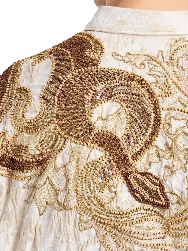 Robert Graham Men's Beaded Snake Shirt - Khaki - Size XXXL | Thumbnail 8