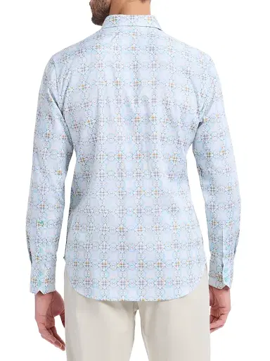 Robert Graham Men's Runnymede Geometric Stretch-Cotton Shirt - Size XXXL | Thumbnail 5