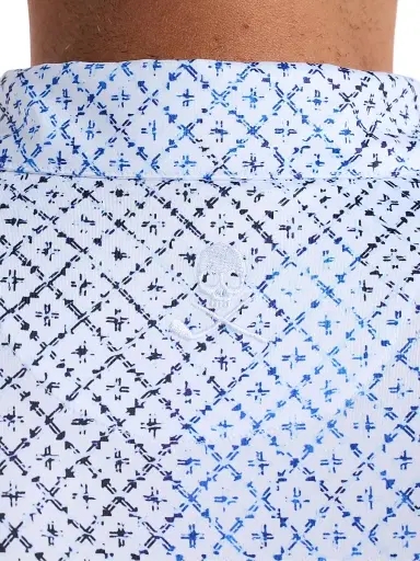 Robert Graham Men's Dalby Geometric Knit Polo Shirt - White - Size XXXL | Thumbnail 6 Robert Graham Men's Dalby Geometric Knit Polo Shirt - White - Size XXXL | Thumbnail 6