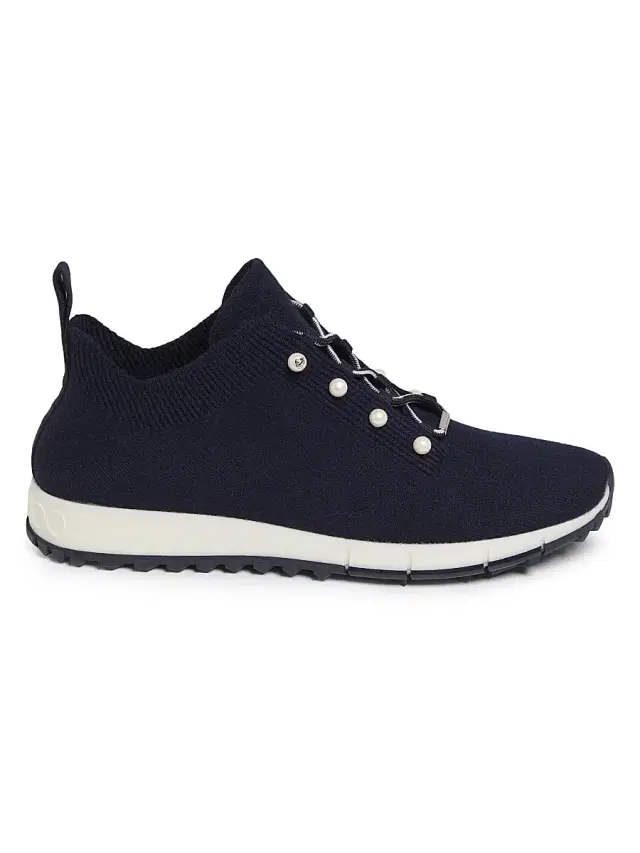 Women's Veles Knit Imitation Pearl-Embellished Sneakers - Marine Mix