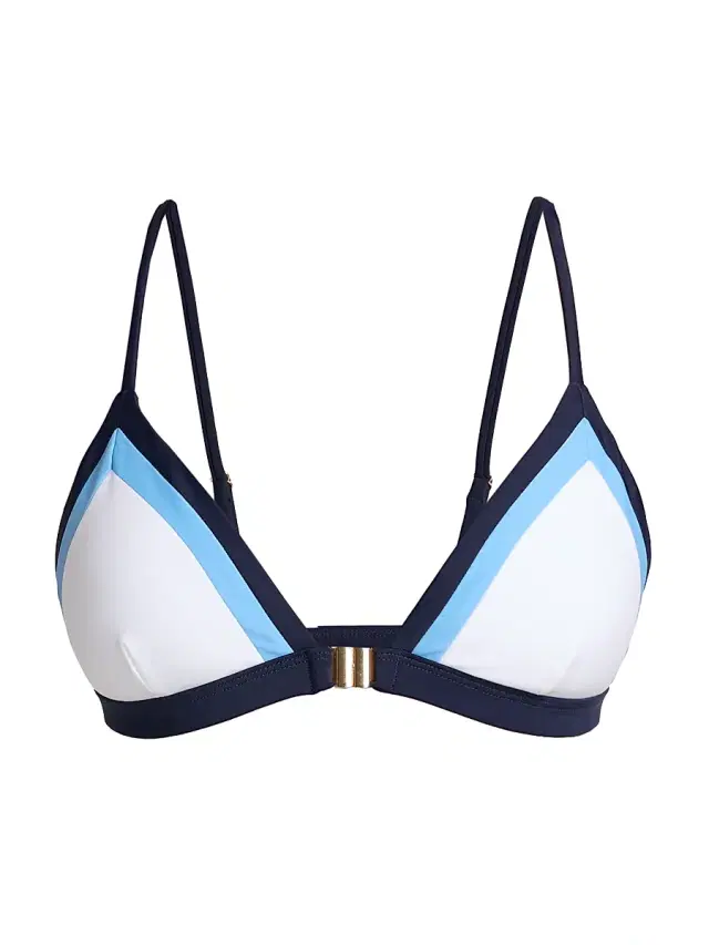 Women's Positano Colorblocked Bikini Top - Navy Multi