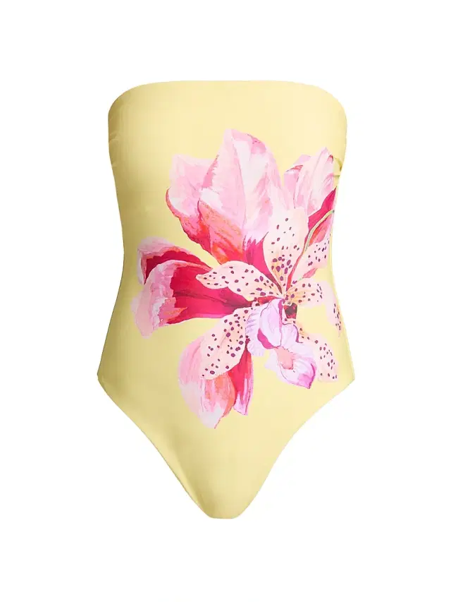 Women's Songe D'iris Floral One-Piece Swimsuit - Yellow Multi