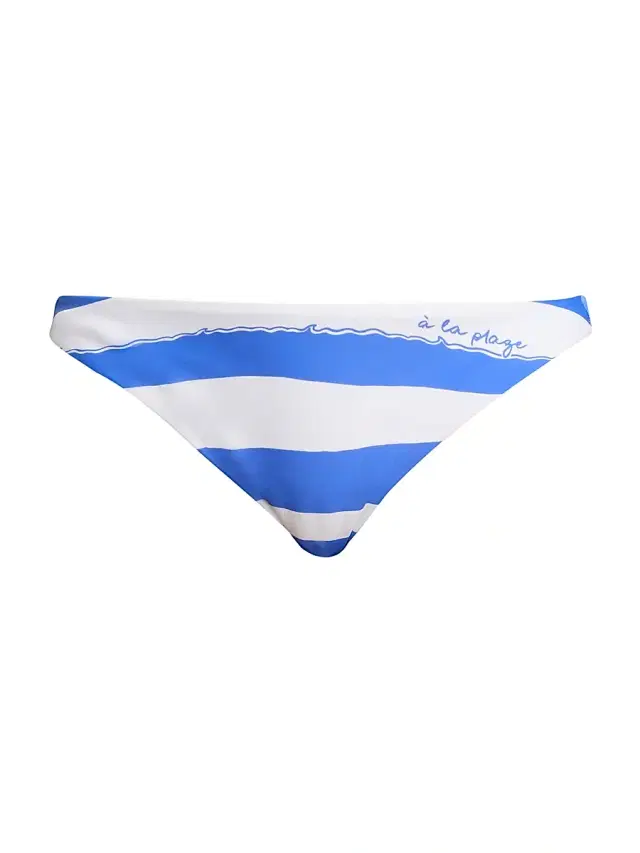 Women's A La Plage Striped Bikini Bottom - Blue