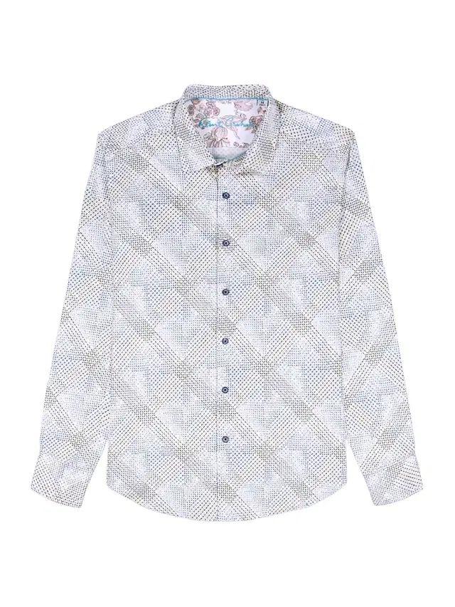 Men's Shillibeer Grid Print Shirt