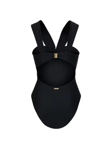 Milly Women's Betsy Draped Bandeau One-Piece Swimsuit - Black - Size Large | Thumbnail 2 Milly Women's Betsy Draped Bandeau One-Piece Swimsuit - Black - Size Large | Thumbnail 2