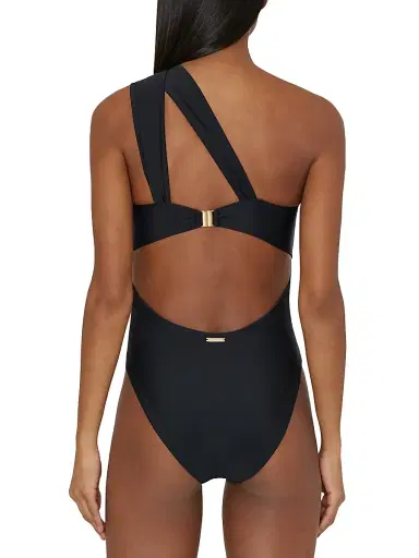 Milly Women's Betsy Draped Bandeau One-Piece Swimsuit - Black - Size Large | Thumbnail 8 Milly Women's Betsy Draped Bandeau One-Piece Swimsuit - Black - Size Large | Thumbnail 8