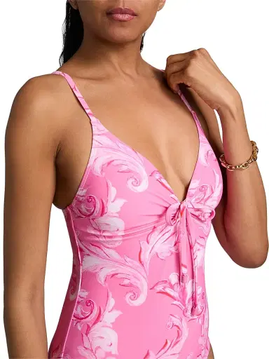 Milly Women's Canopee Graphic One-Piece Swimsuit - Pink Multi - Size Large | Thumbnail 5 Milly Women's Canopee Graphic One-Piece Swimsuit - Pink Multi - Size Large | Thumbnail 5