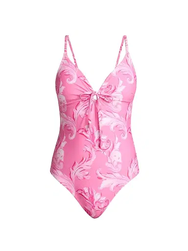 Milly Women's Canopee Graphic One-Piece Swimsuit - Pink Multi - Size Large | Thumbnail 1 Milly Women's Canopee Graphic One-Piece Swimsuit - Pink Multi - Size Large | Thumbnail 1
