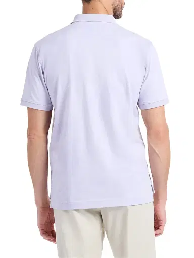 Robert Graham Men's Linford Knit Polo Shirt - Lilac - Size XXXXL | Thumbnail 5