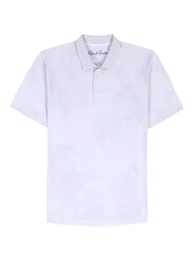 Robert Graham Men's Linford Knit Polo Shirt - Lilac - Size XXXXL | Thumbnail 1