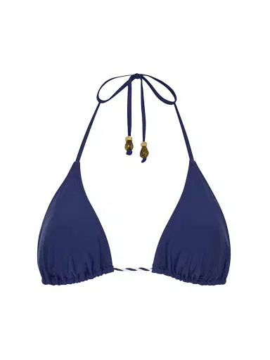 Milly Women's Halterneck Bikini Top - Navy Multi - Size Small | Thumbnail 6 Milly Women's Halterneck Bikini Top - Navy Multi - Size Small | Thumbnail 6
